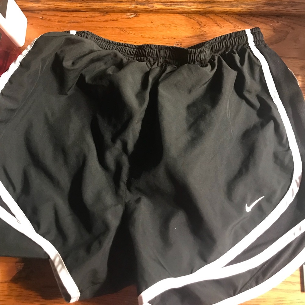 Black nike running shorts